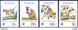Fauna. Cercopiteco 1986. - St.Kitts Y Nevis ( 1983-...)