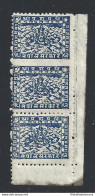 1946 NEPAL, SG N° 62+62a  32 P. Blu MH/* COPPIA NON DENTELLATA - Nepal