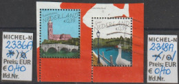 2005 - NIEDERLANDE - SM "Schöne Niederlande" 2x 0,65 € Mehrf. - S.Scan  (2318Ao + 2336Ao Nl) - Gebruikt