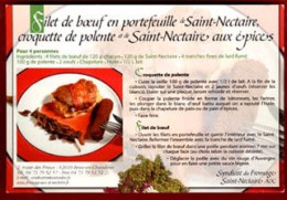 ** CARTE  FILET  De  BOEUF  -  ST.  NECTAIRE  Aux  EPICES ** - Recettes (cuisine)