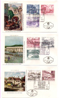 Österreich 1964 MiNr.: 1156-1163 Satz UPU Weltpostkongress Ersttag 3 Briefe FDC YT: 993-1000 - FDC