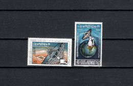 Kuwait 1969 Space, Earth Station Set Of 2 MNH - Asia