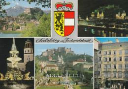 U6002 Salzburg - Blick Vom Kapuzinerberg - Hofbrunnen Und Glockenspiel - Mieabellgarten / Non Viaggiata - Salzburg Stadt