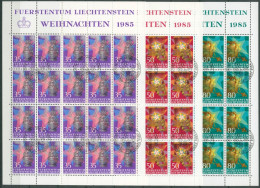 Liechtenstein 1985 Weihnachten 884/86 Gestempelt (C16335) - Blokken
