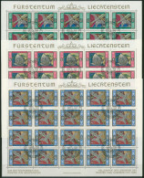 Liechtenstein 1985 Gardewaffen Bogensatz 890/92 Gestempelt (C16333) - Blocks & Sheetlets & Panes