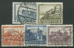 Deutsches Reich 1932 Deutsche Nothilfe Burgen Und Schlösser 474/78 Gestempelt - Oblitérés