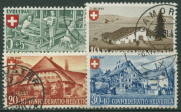 Schweiz 1945 Pro Patria Landhäuser (I) 460/63 Gestempelt - Usados