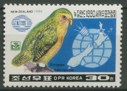 Korea (Nord) 1990 NEW ZEALAND '90: Kakadu 3128 Postfrisch - Corée Du Nord