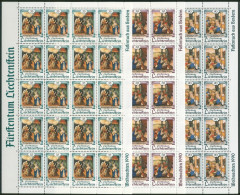 Liechtenstein 1990 Weihnachten Bogensatz 1005/07 Postfrisch (C16323) - Blocks & Sheetlets & Panes