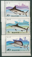 Korea (Nord) 1984 Fische Und Fangschiffe 2486/88 Ecke Postfrisch - Corée Du Nord