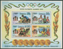 Jamaika 1984 Olympia Sommerspiele Los Angeles Block 23 Postfrisch (C94227) - Jamaica (1962-...)