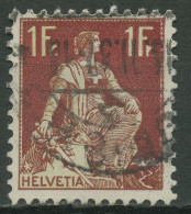 Schweiz 1908 Freimarken Sitzende Helvetia Geriffelter Gummi 109 Z Gestempelt - Nuovi