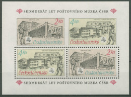 Tschechoslowakei 1988 PRAGA'88 Postämter Prag Block 79 Postfrisch (C62831) - Blokken & Velletjes