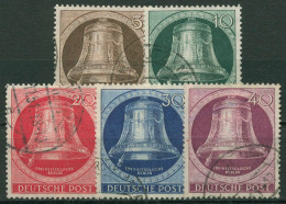 Berlin 1951 Freiheitsglocke, Klöppel Nach Links 75/79 Gestempelt - Used Stamps