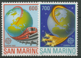San Marino 1988 Europa CEPT Transport-u. Kommunikationsmittel 1380/81 Postfrisch - Nuovi