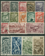 Saarland 1949 Bilder Aus Industrie, Handel U. Landwirtschaft 272/88 Gestempelt - Used Stamps