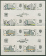 Tschechoslowakei 1988 PRAGA Moderne Bauwerke Block 85/86 Postfrisch (C62836) - Blocks & Sheetlets