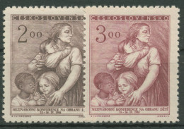 Tschechoslowakei 1952 Internationaler Kinderschutz 722/23 Postfrisch - Ongebruikt