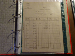 France Cours D'instruction Cours Pratique Orléans Loiret 1954 état Des Mandats Français Payés Signé Du Receveur - Instructional Courses