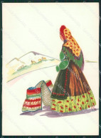Nuoro Dorgali Costumi Sardi Loy RILIEVO FG Cartolina MQ5272 - Nuoro