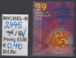 2006 - NIEDERLANDE - SM "Dez.marken - Schneekristalle" 0,29 € Mehrf. - S.Scan  (2445o Nl) - Gebruikt