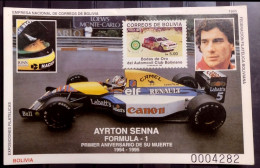 D1268. Cars - A Senna - Bolivia - MNH - 7,85 - Auto's