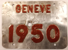 Velonummer Genf Genève GE 50 - Kennzeichen & Nummernschilder