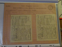 France Cours D'instruction Pratique Orléans 1954 Bordereau Déclaration Et Dépôt Contre Remboursement Elbeuf Et Montargis - Corsi Di Istruzione
