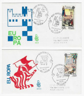 CHESS FDC Italy 1981 - 2 Envelopes, Marostica + Siena - Schaken