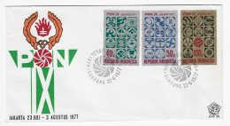 CHESS FDC Indonesia 1977 - Echecs