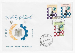 CHESS FDC Libya 1976 - Schach