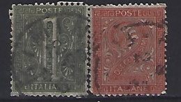 Italy 1863-65  Ziffernzeichnung   (o) Mi.23-24 - Oblitérés