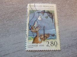 Jean De La Fontaine (1621-1695) Corbeau Et Le Renard - 2f.80 - Yt 2961 - Multicolore Sur Crème - Oblitéré - Année 1995 - - Used Stamps