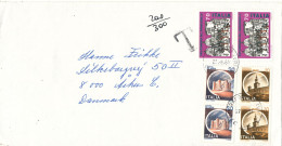 Italy Underpaid Cover With Postal Due T Sent To Denmark Bardolino 27-6-1981 - 1981-90: Storia Postale