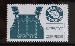 MEXICO EXPORTA Series $2500 DENIM Without Underprint "burelage" Scarce High Value Mint NH Unmounted See Img. - Mexico