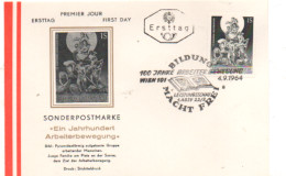 Österreich 1964 MiNr.: 1172 Arbeiterbewegung Postkarte Ersttag FDC  Scott: 737 YT: 1009 Sg: 1436 - FDC