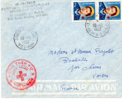 VIET-NAM.1952.  "CROIX-ROUGE" FDC Pour La FRANCE.. - Red Cross