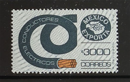 MEXICO EXPORTA Series $3000 EL. WIRES "granite Paper" Type 9 Scarce High Value Mint NH Unmounted See Img. - Mexico