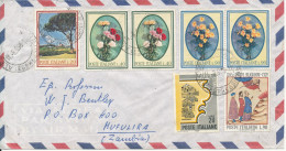 Italy Air Mail Cover Sent To Zambia 11-8-1966 - Poste Aérienne