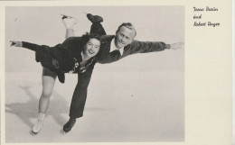 AK Eiskunstlauf Irene Braun / Robert Unger Um 1950 - Patinaje Artístico