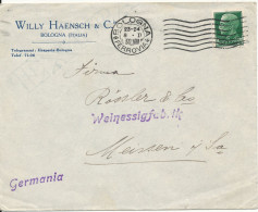 Italy Cover Sent To Germany Bologna 1930?? Single Franked - Storia Postale