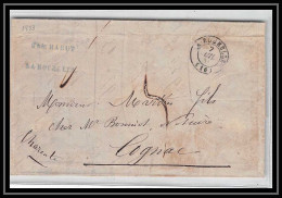 0287 Charente-Maritime Marque Postale - La Rochelle 7/7/1853 Pour Cognac LAC Lettre Cover France - 1849-1876: Classic Period