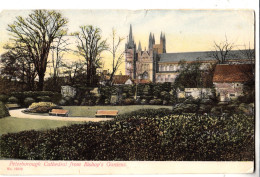 E74. Vintage Postcard. Peterborough Cathedral From Bishop's Gardens. - Otros & Sin Clasificación