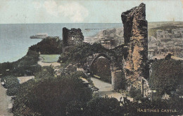 E28. Vintage Postcard. Hasting Castle. Sussex - Hastings