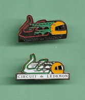 2 Pin's *** CIRCUIT DE LEDENON *** WW03 (9-3) - Car Racing - F1