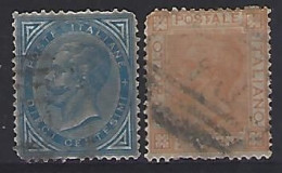 Italy 1877  Victor Emanuel III  (o) Mi.27-28 - Usados