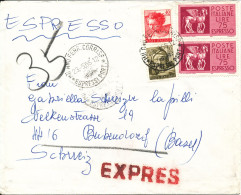 Italy Cover Sent Express To Switzerland 23-5-1966 - 1961-70: Marcofilie