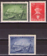 Yugoslavia 1947 Vuk Stefanovic Karadzic, Mi 533-535 - MNH**VF - Unused Stamps