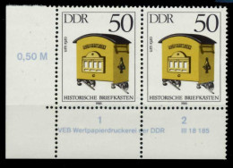 DDR 1985 Nr 2927 Postfrisch WAAGR PAAR ECKE-ULI X6B6CEE - Nuovi