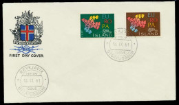 ISLAND 1961 Nr 354-355 BRIEF FDC X08950A - Cartas & Documentos